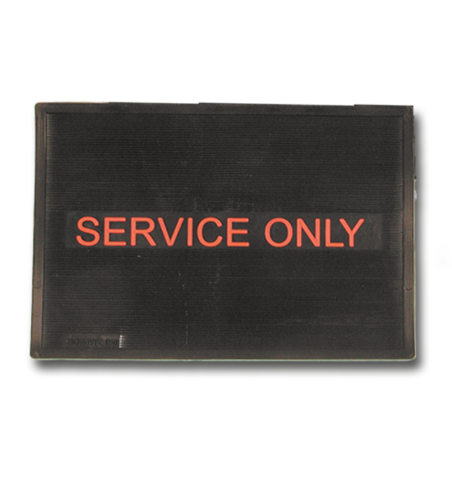 "Service Only" Bar Floor Mat 18"L x 12"W